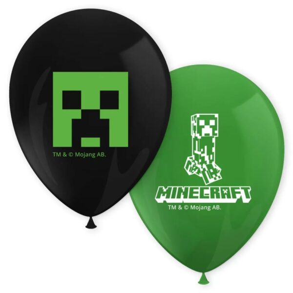 Minecraft balloner 8 stk.