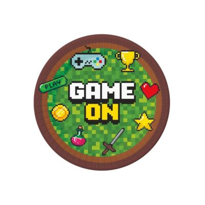 Minecraft paptallerkner 18 cm - 6 stk.