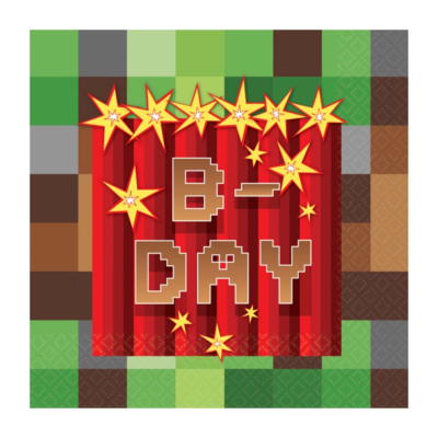 Minecraft / TNT Party servietter  - 16 stk.
