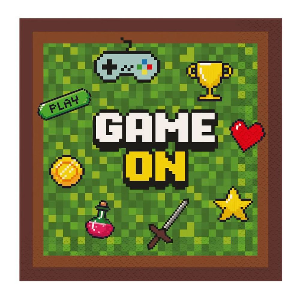 Minecraft servietter 20 stk - Game on