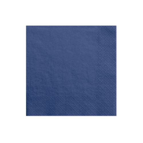 Navy servietter - 20 stk.