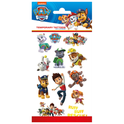 Paw Patrol tatoveringer til børn - 12 stk.