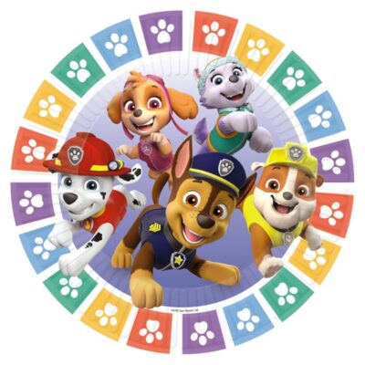 Paw Patrol paptallerkner - 8 stk.