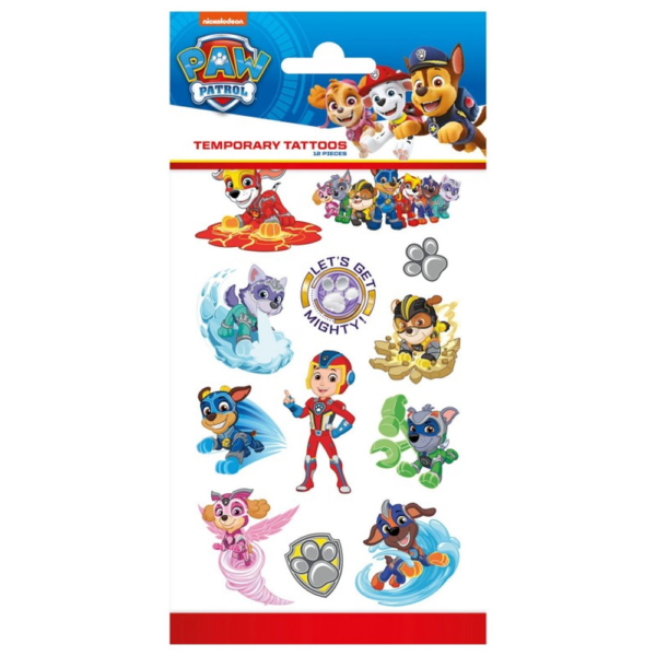 Paw Patrol børnetatoveringer - 12 stk.