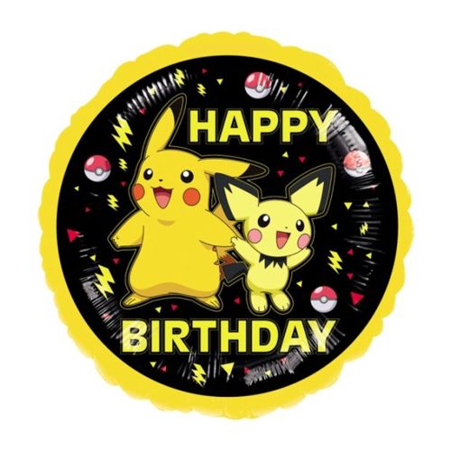 Pokemon folieballon 43 cm. - Happy Birthday