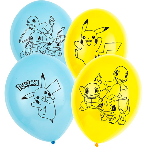 Pokemon balloner - 6 stk.