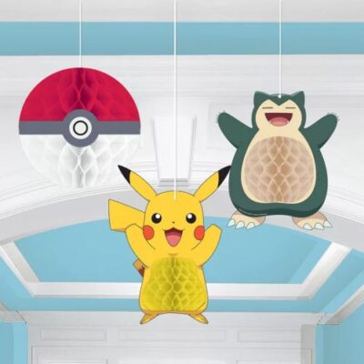 Pokemon lanterner - 3 stk.