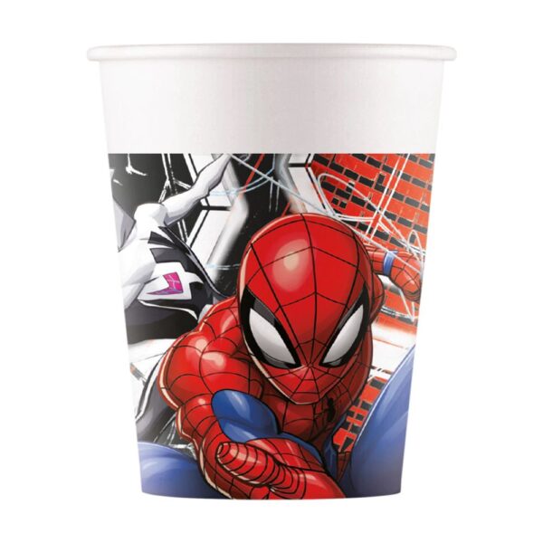 Spiderman papkrus 8 stk - World of webs