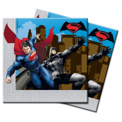 Batman og superman servietter - 20 stk.